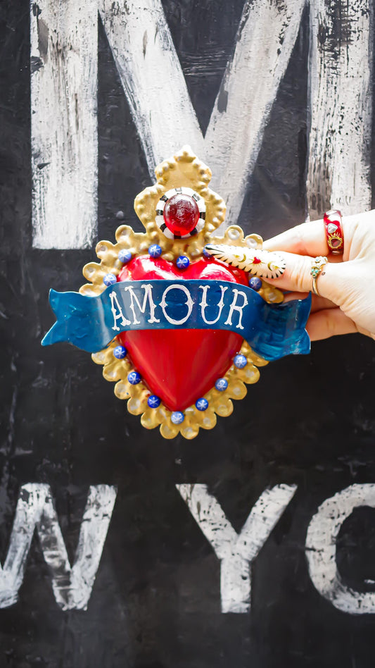 HEART DECOR / RED BLUE【AMOUR】