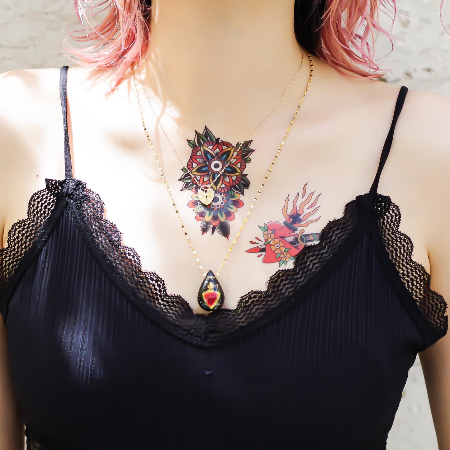 LOVE NECKLACE / DROP / PURPLE