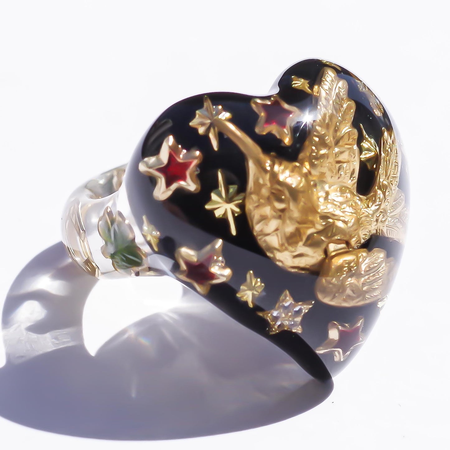 HUMMINGBIRD RING / BLACK / #13 