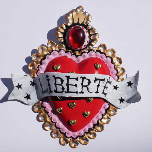 HEART DECOR / RED BLACK【Liberté】