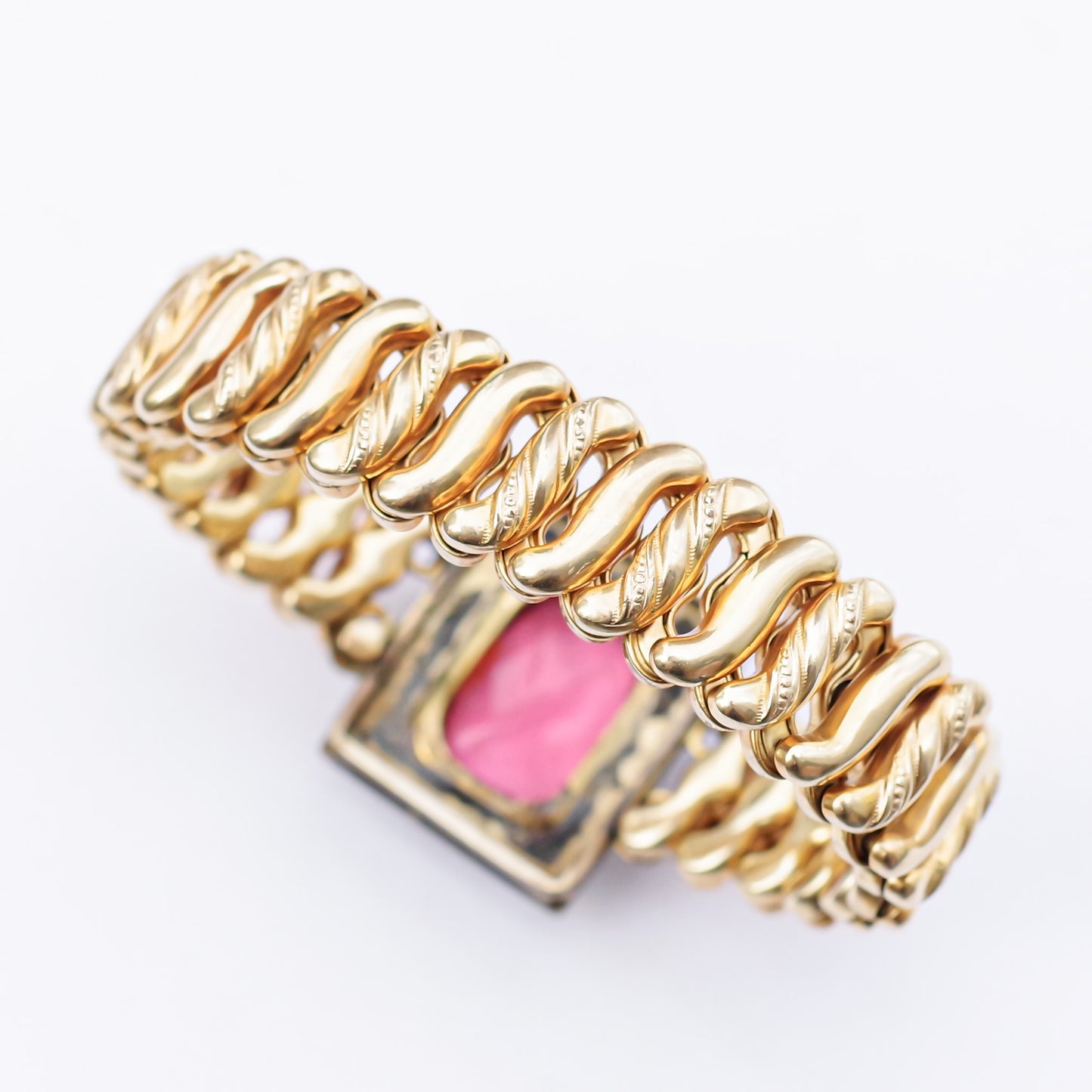 SWEET HEART BRACELET / USA / 14KGF / PINK