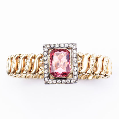 SWEET HEART BRACELET / USA / 14KGF / PINK