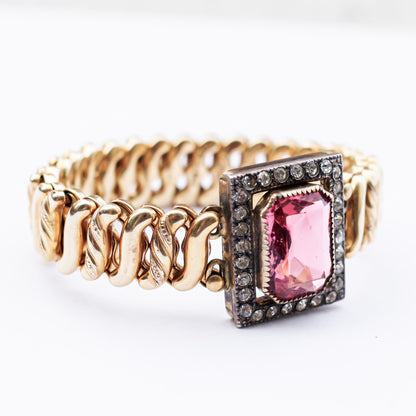 SWEET HEART BRACELET / USA / 14KGF / PINK