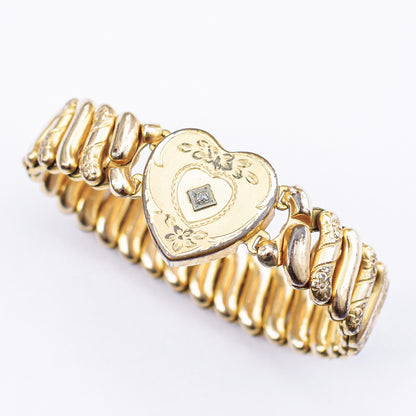 SWEETHEART BRACELET / USA / 14KGF / crystal