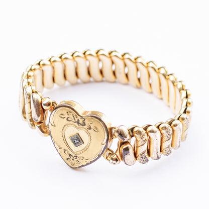 SWEETHEART BRACELET / USA / 14KGF / crystal