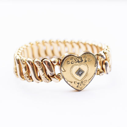 SWEETHEART BRACELET / USA / 14KGF / crystal