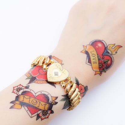 SWEETHEART BRACELET / USA / 14KGF / crystal