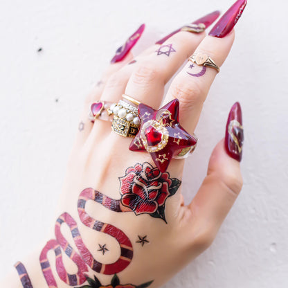 MAGICAL RING / STAR / MEMENTO MORI / RED / #12