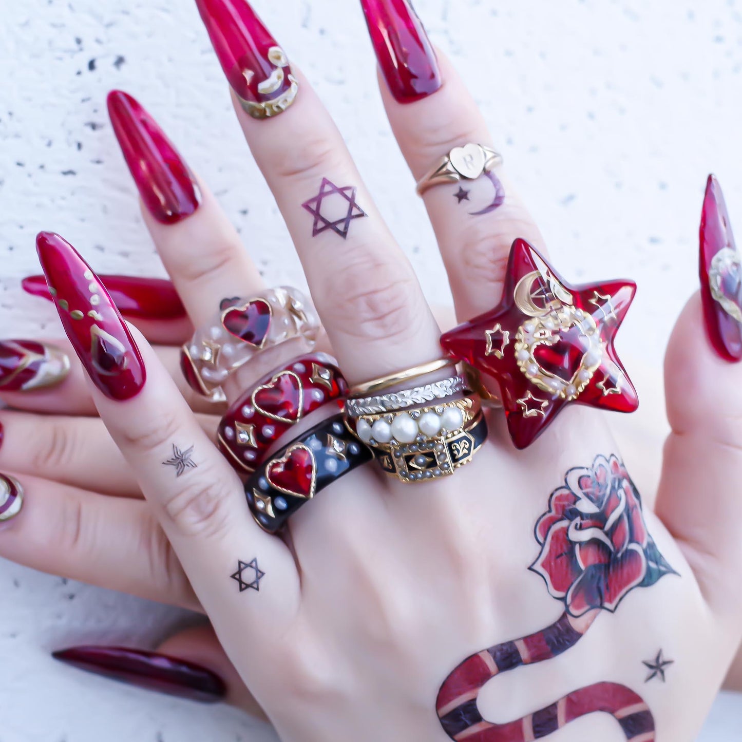 MAGICAL RING / STAR / MEMENTO MORI / RED / #12