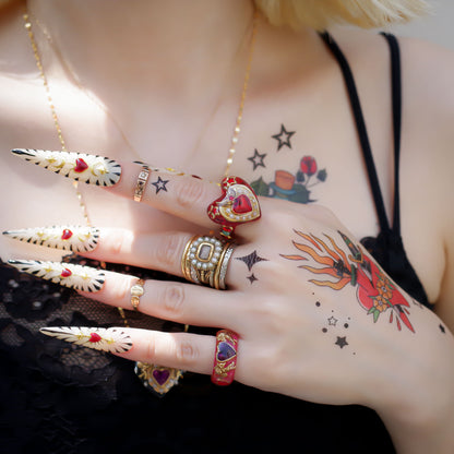 LOVE RING / HEART / PINK / #11