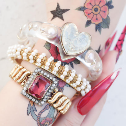 PEARL BRACELET / GOLD / MIRIAM HASKELL