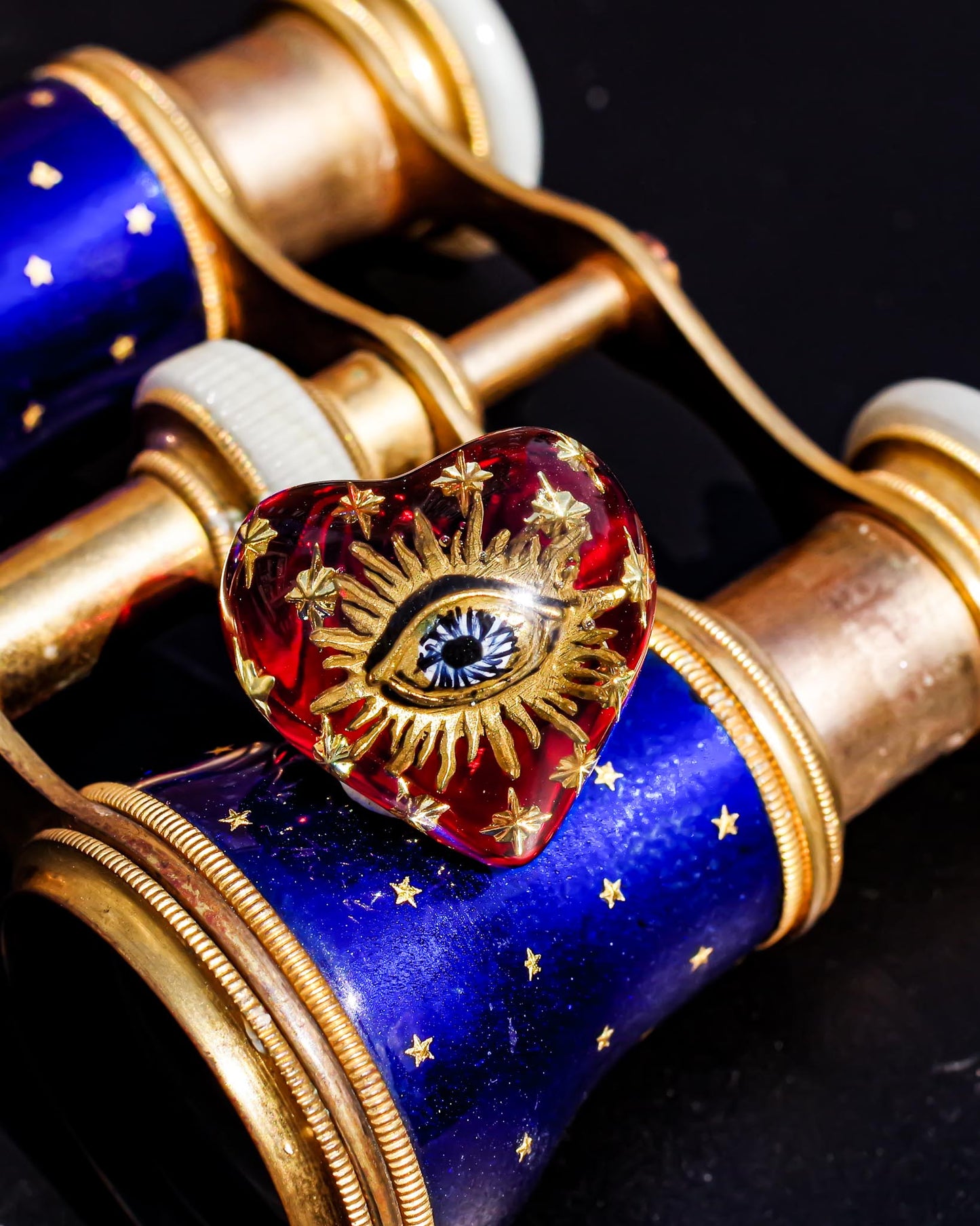 EYE HEART RING / RED / #15