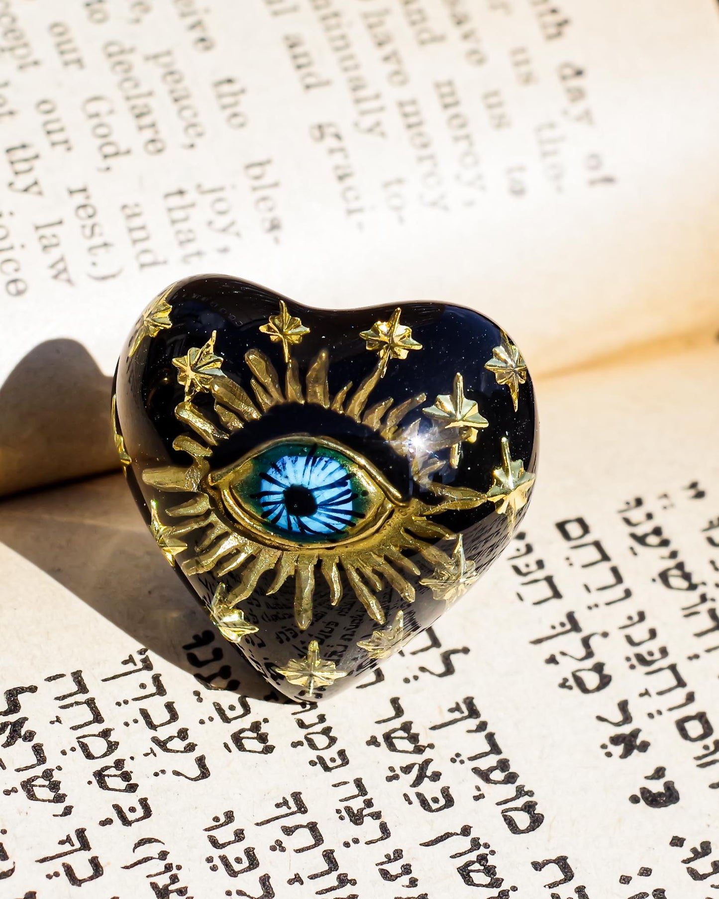 EYE HEART RING / BLACK / #13 #15