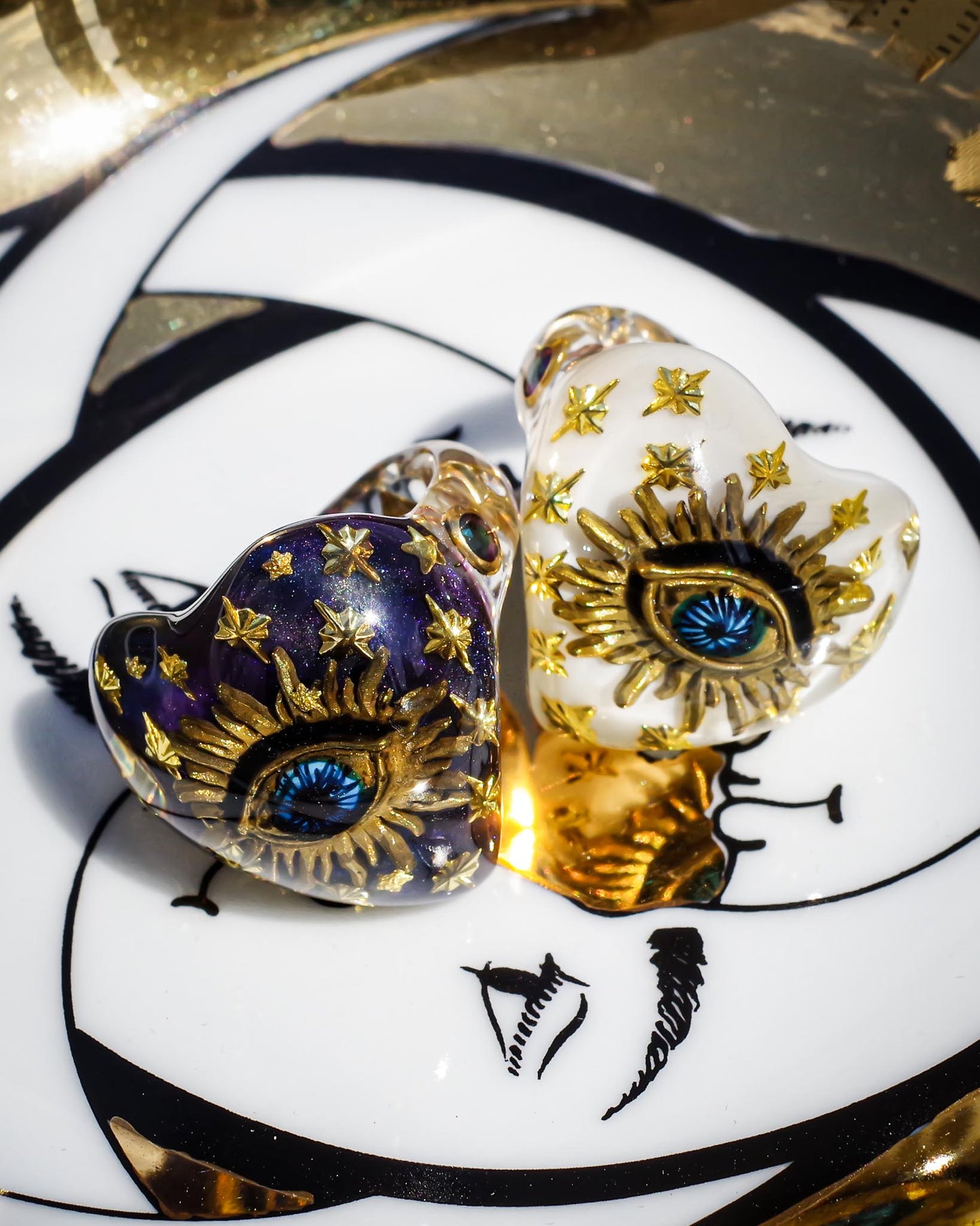 EYE HEART RING / WHITE / #15