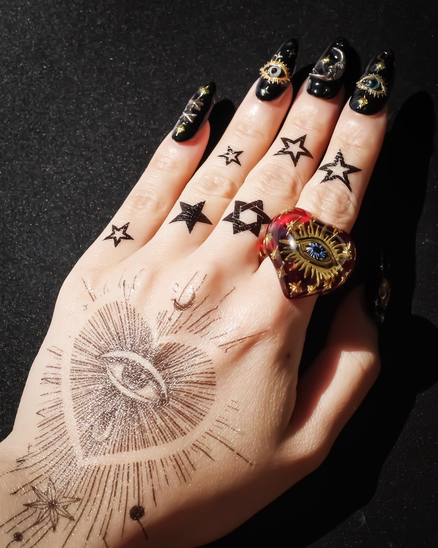 EYE HEART RING / RED / #15