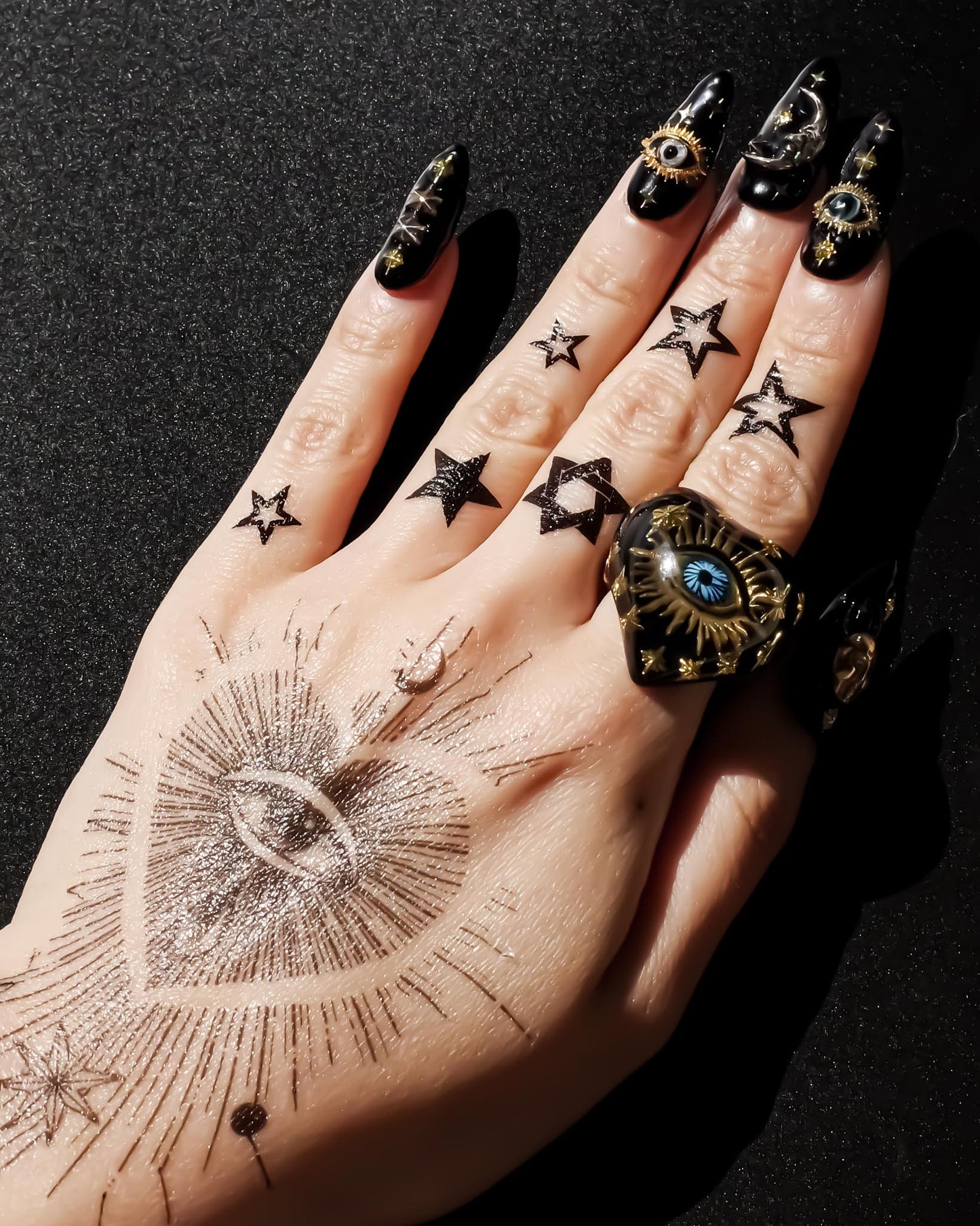 EYE HEART RING / BLACK / #13 #15