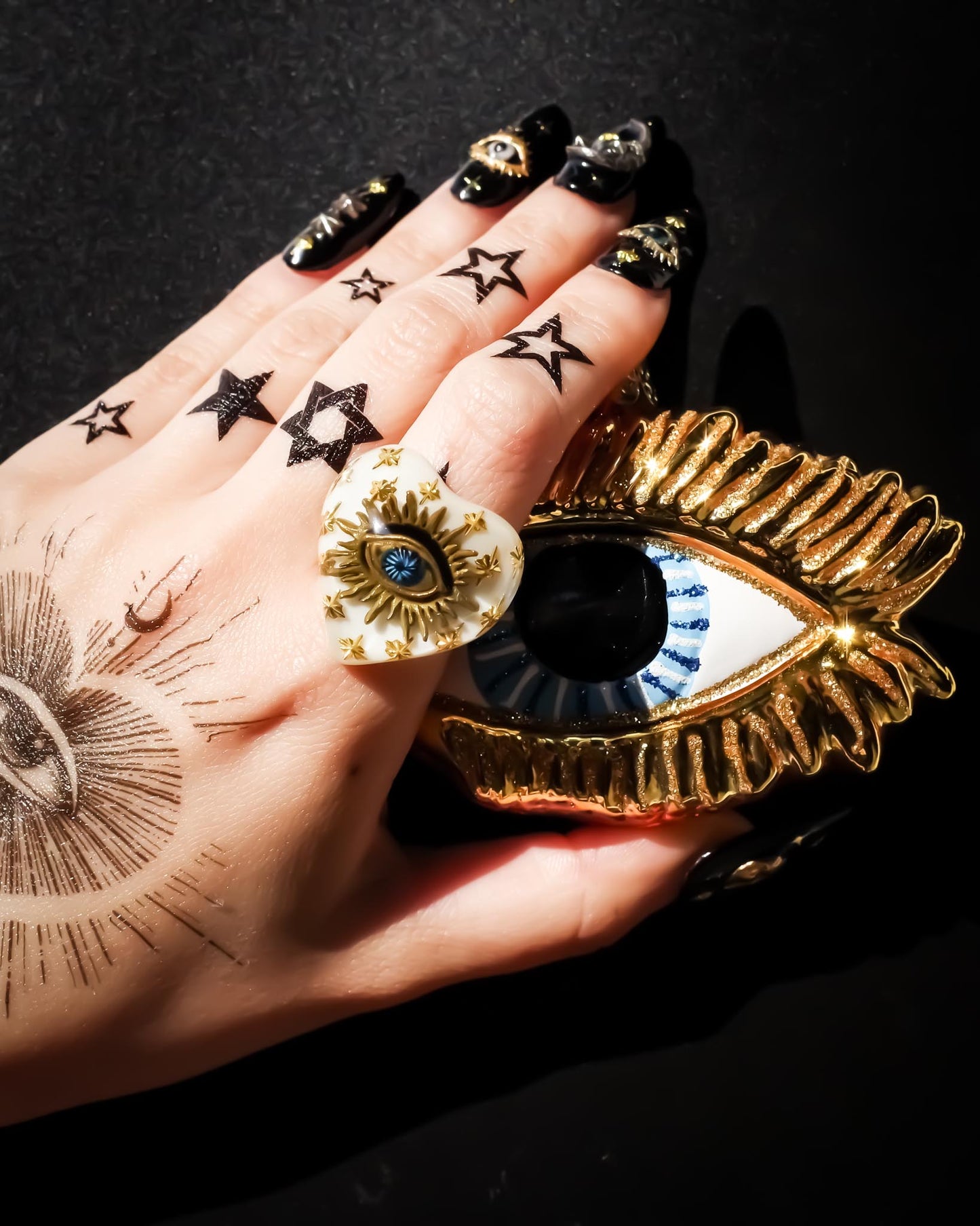 EYE HEART RING / WHITE / #15