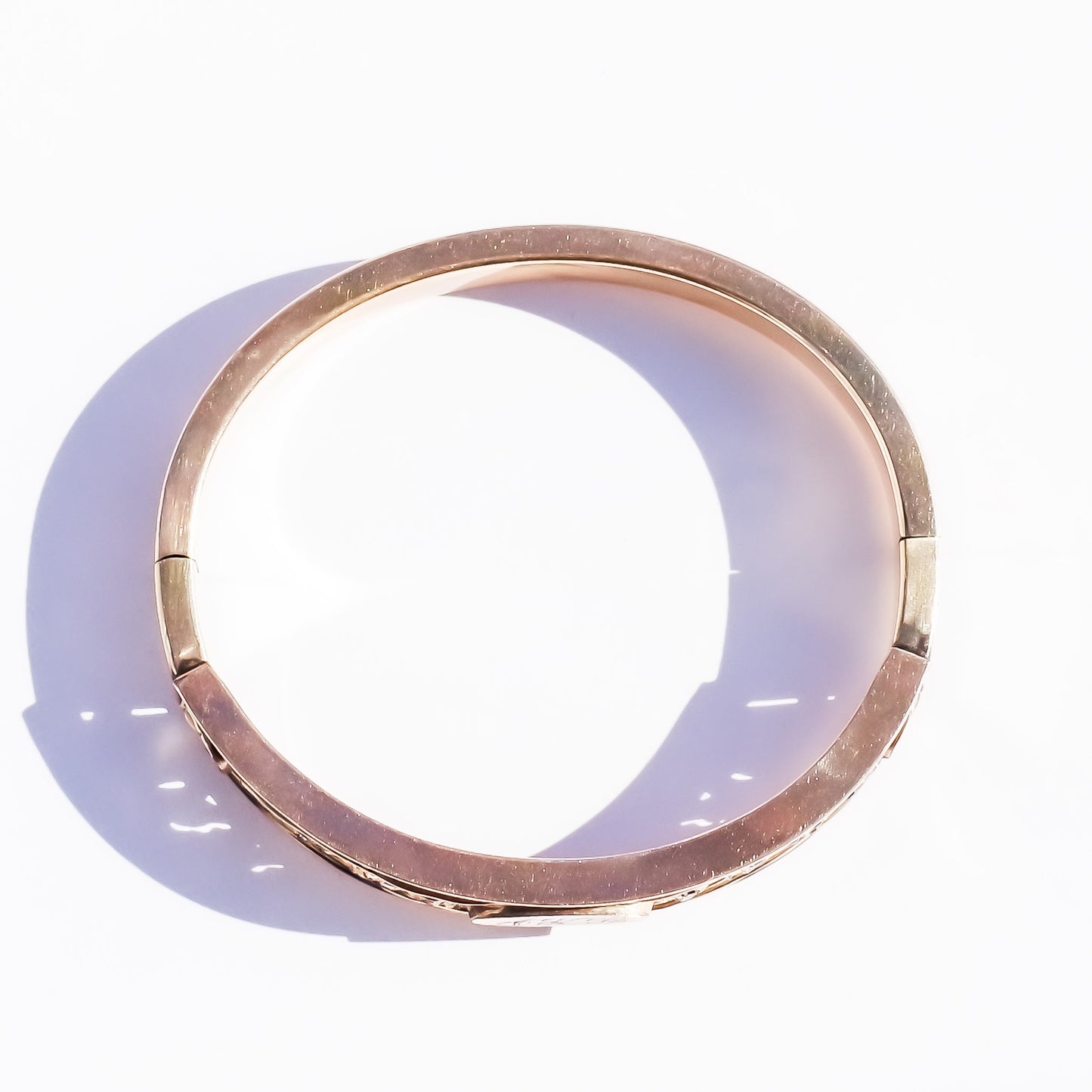 ANTIQUE BANGLE / USA / ALPHABET  / 14KGF