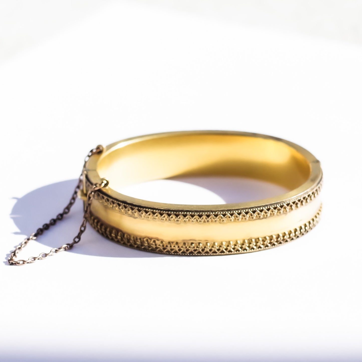 ANTIQUE BANGLE / USA 1800S (B&B) / 12KGF
