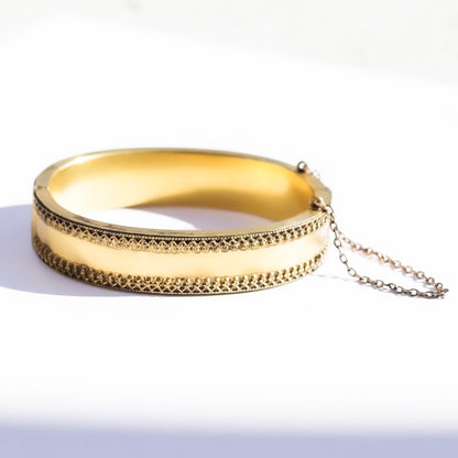 ANTIQUE BANGLE / USA 1800S (B&B) / 12KGF