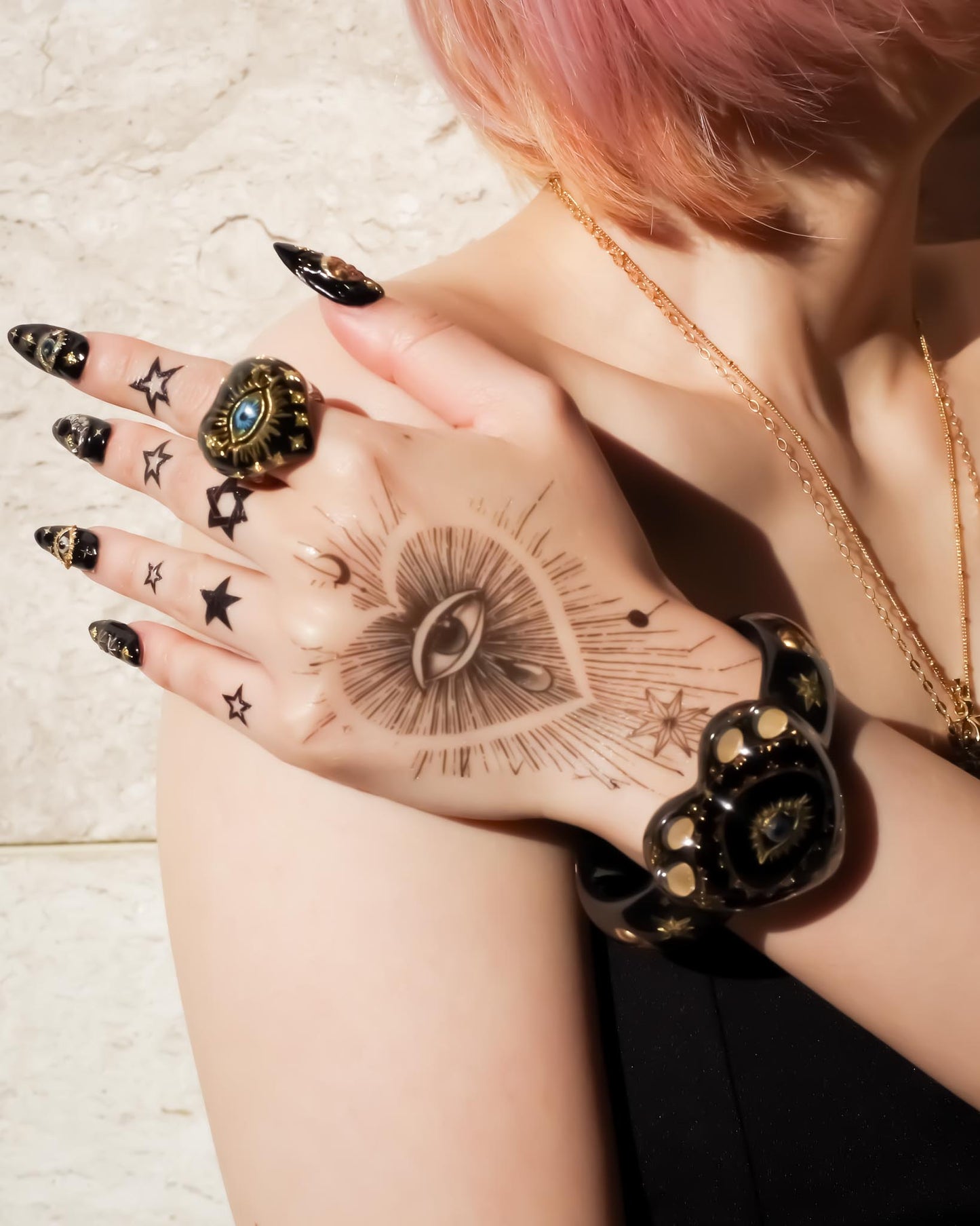 EYE HEART RING / BLACK / #13 #15