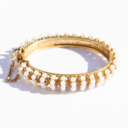PEARL BRACELET / GOLD / MIRIAM HASKELL