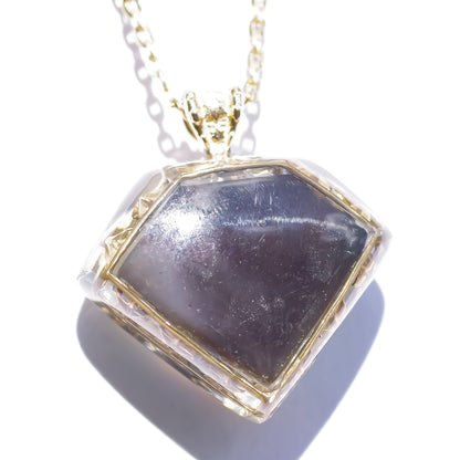 Prismatic Eye Diamond Necklace - Aurora Opal