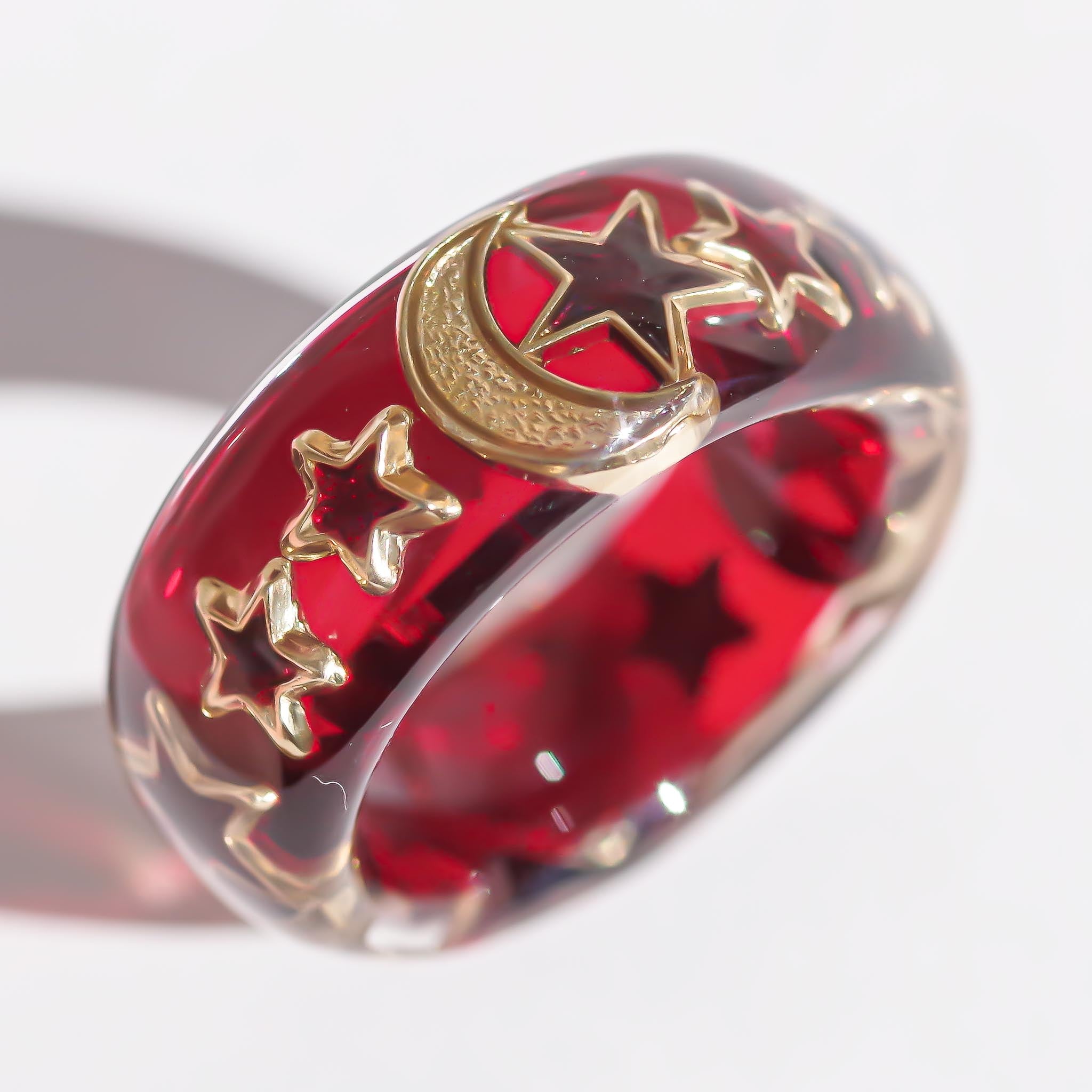 MOON STAR RING / RED / #11 – RUKA