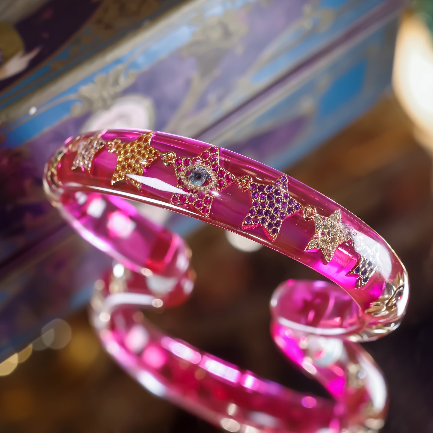 EYE BRACELET / CLEAR / PINK