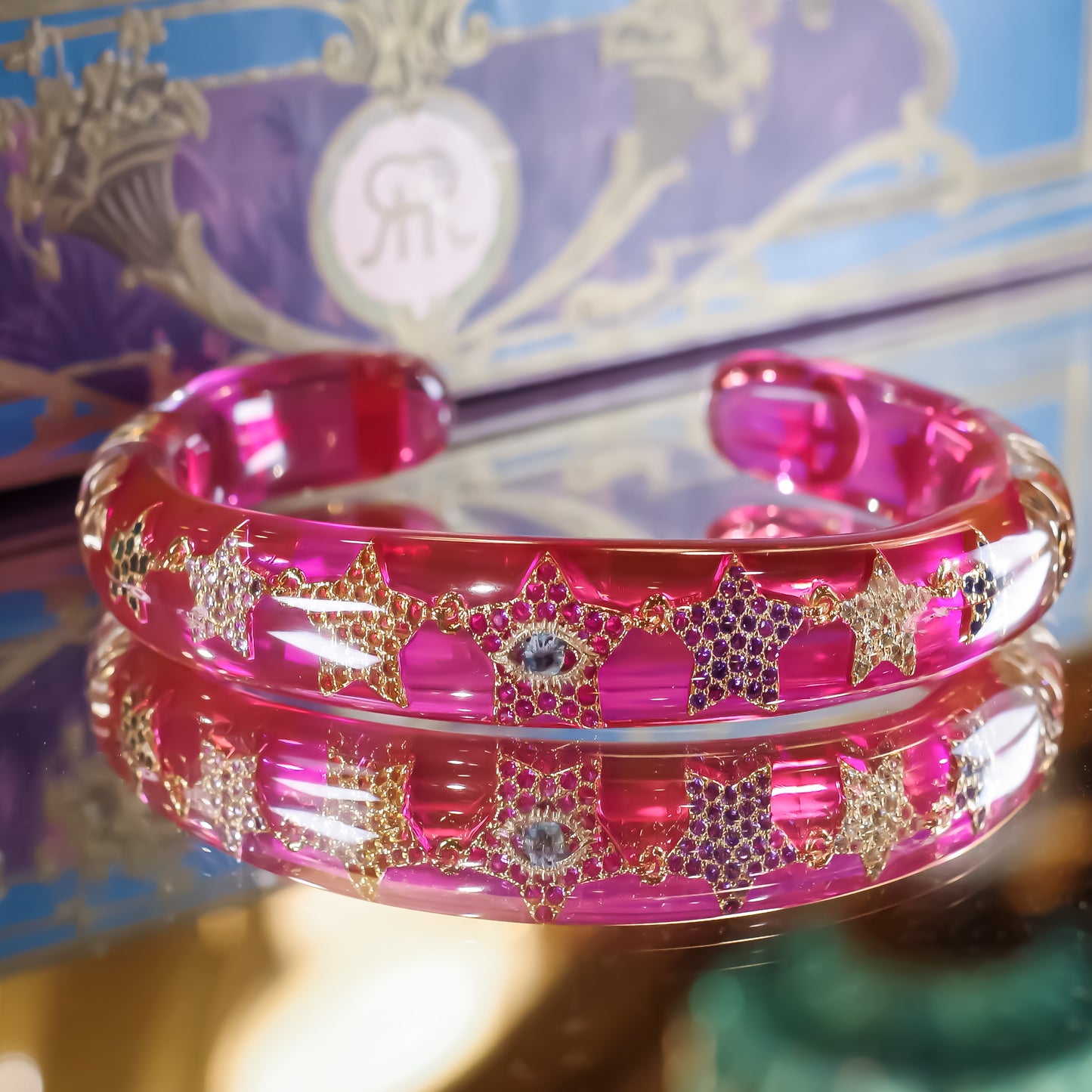 EYE BRACELET / CLEAR / PINK