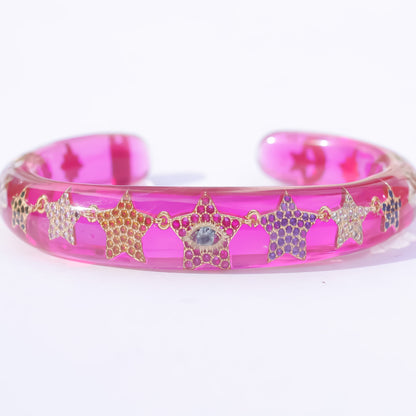 EYE BRACELET / CLEAR / PINK