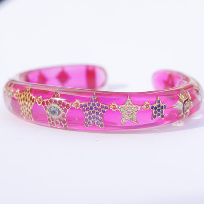 EYE BRACELET / CLEAR / PINK