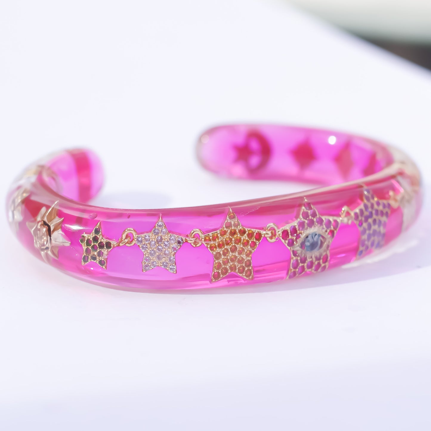 EYE BRACELET / CLEAR / PINK