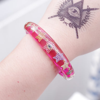 EYE BRACELET / CLEAR / PINK
