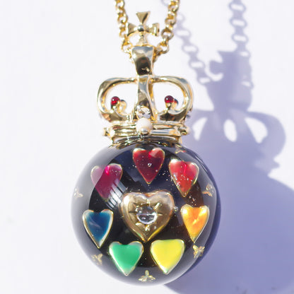 LUCKY 7 SMALL NECKLACE / HEART / LOVE / CROWN
