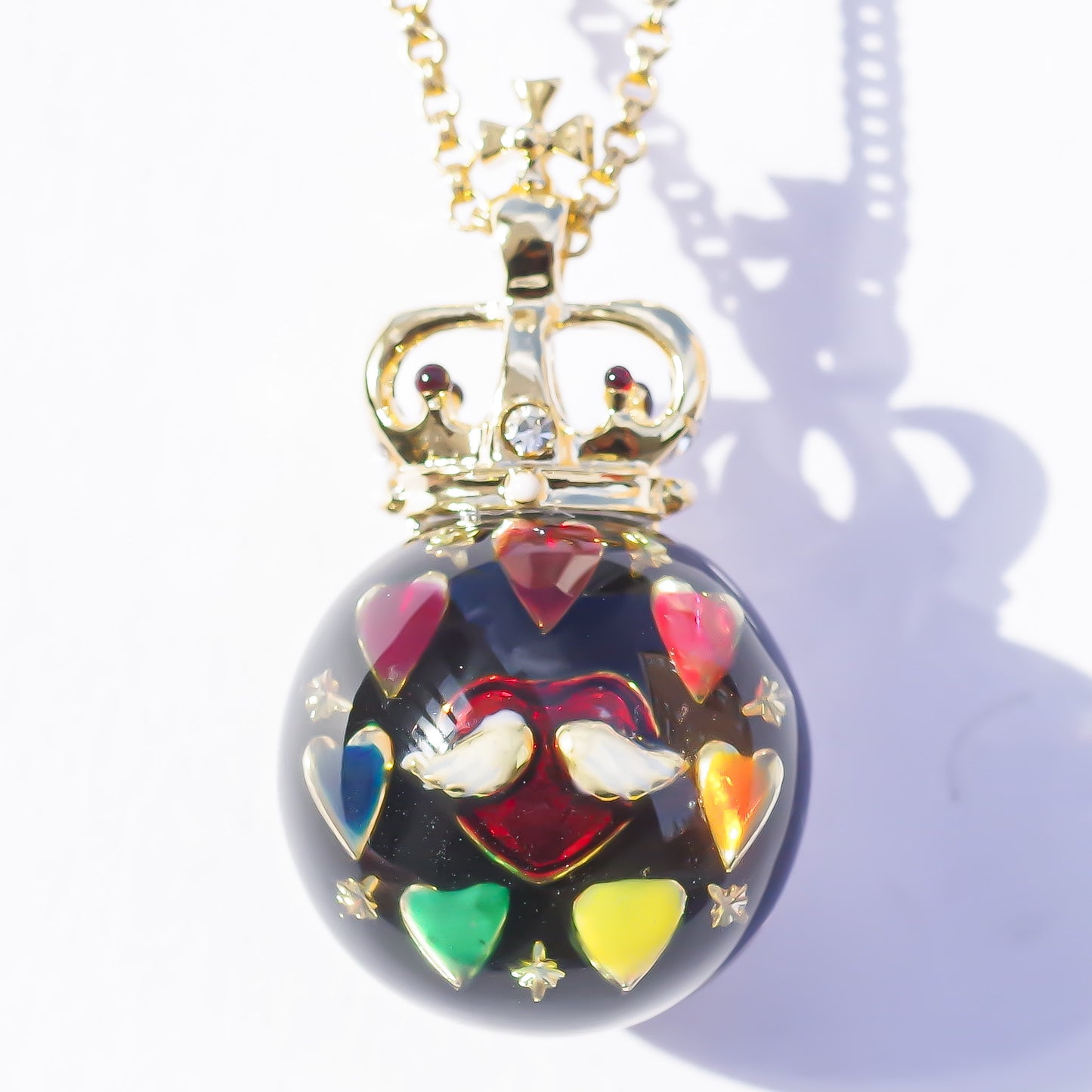 LUCKY 7 SMALL NECKLACE / LOVE HEART / ANGEL ARROW / CROWN