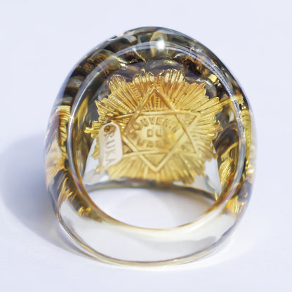 BEE RING / BLACK / STAR / #20