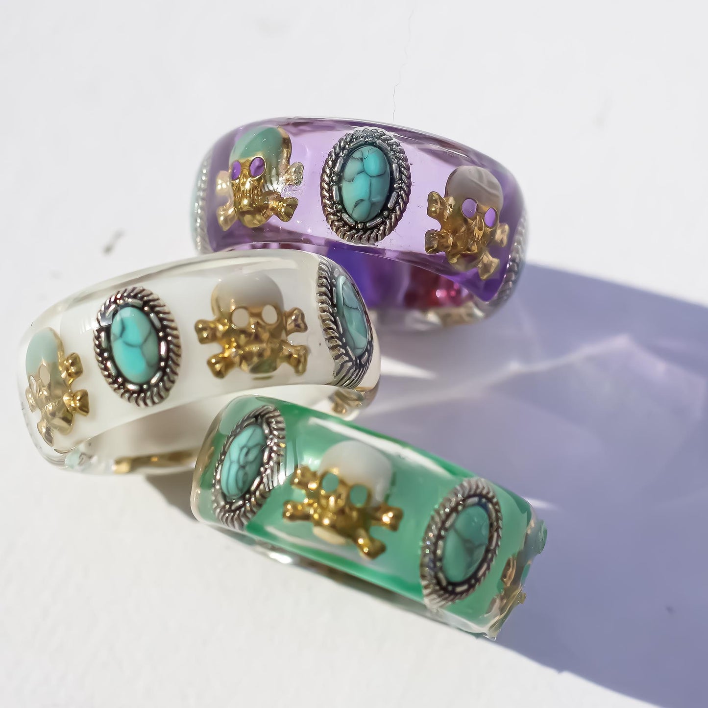MEMENTO MORI RING / GREEN / TURQUOISE / #10 