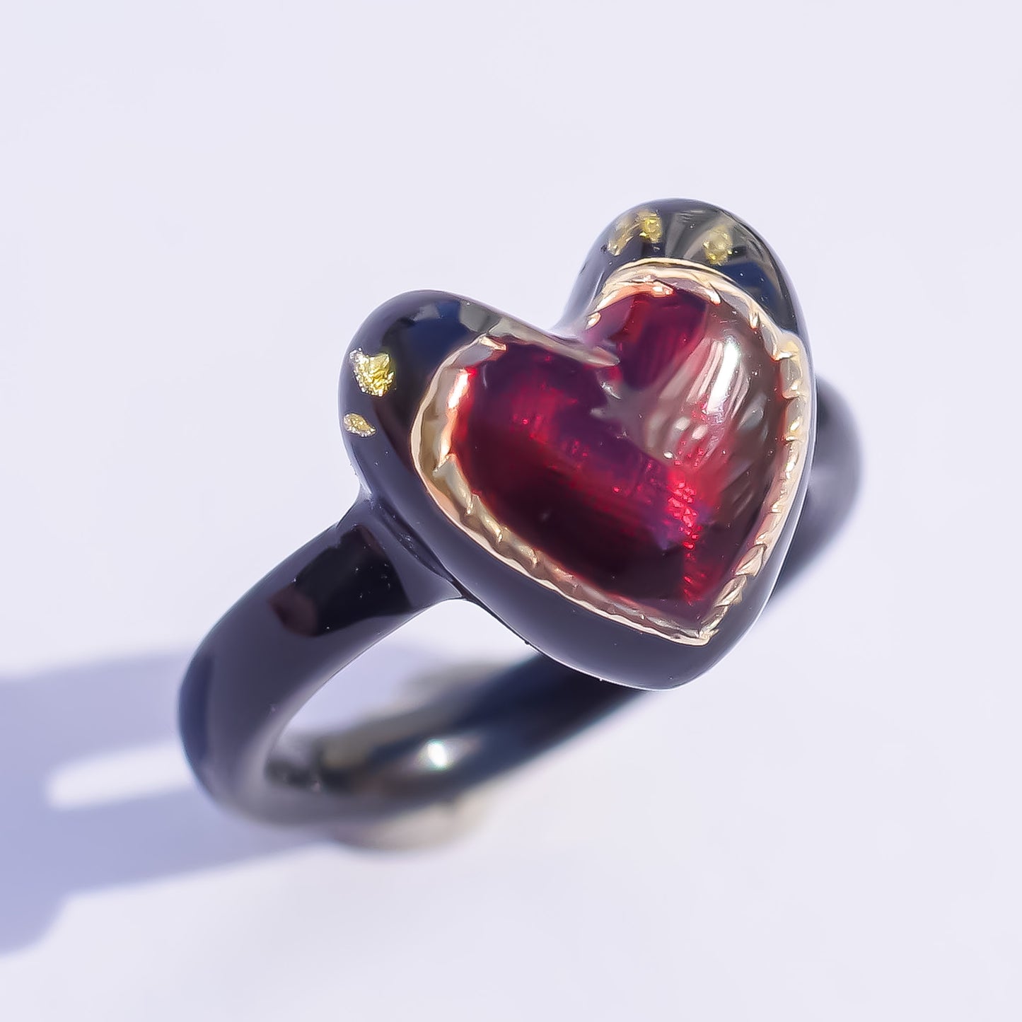 LOVE PINKY RING / HEART / BLACK / #3
