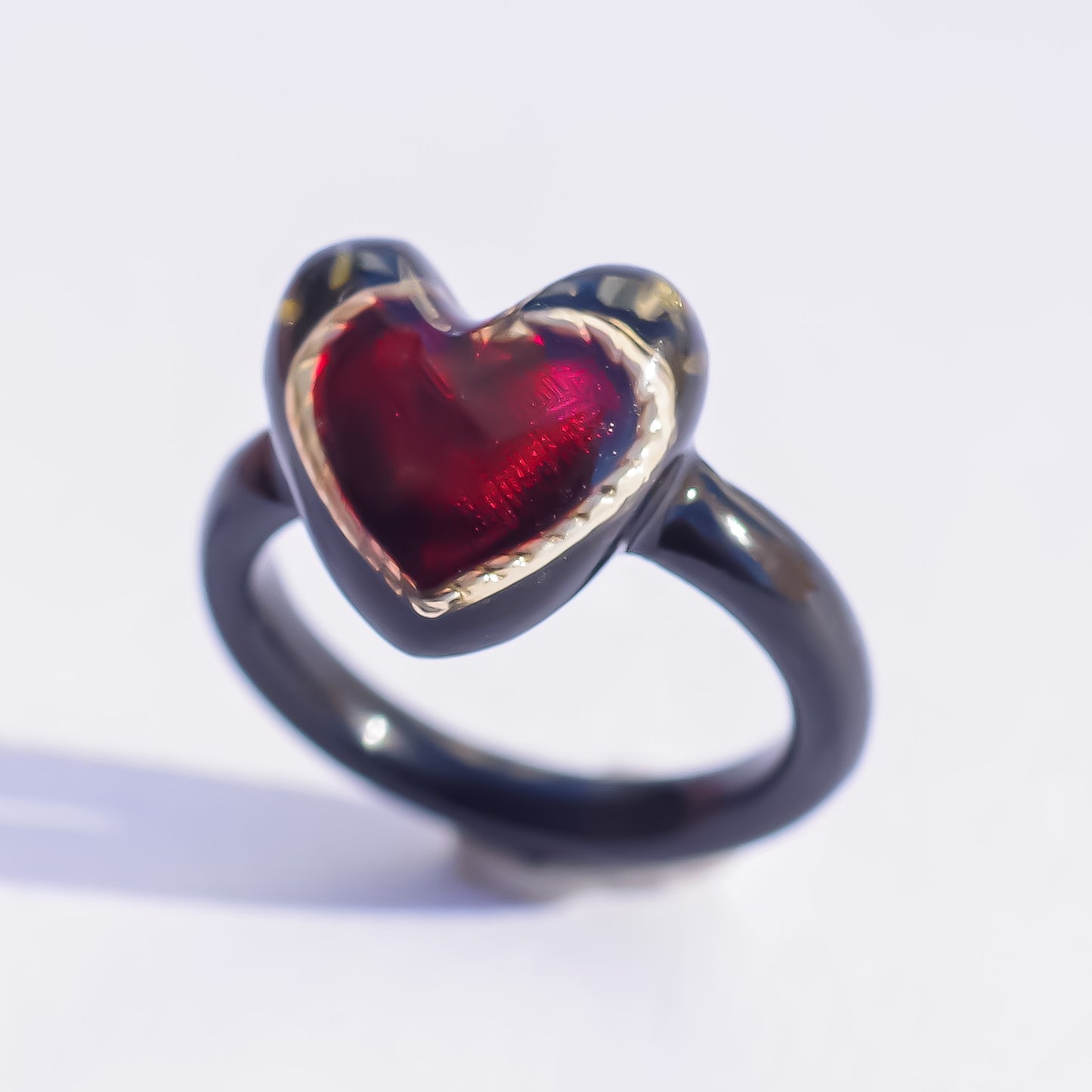 LOVE PINKY RING / HEART / BLACK / #3
