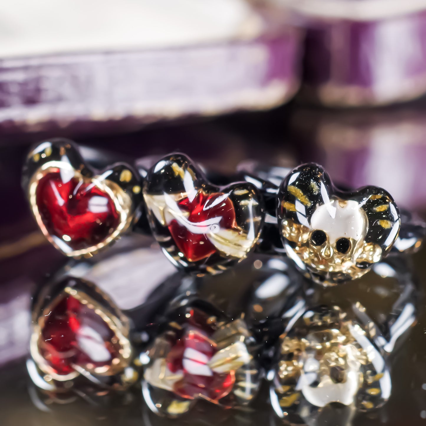 LOVE PINKY RING / HEART / BLACK / #3