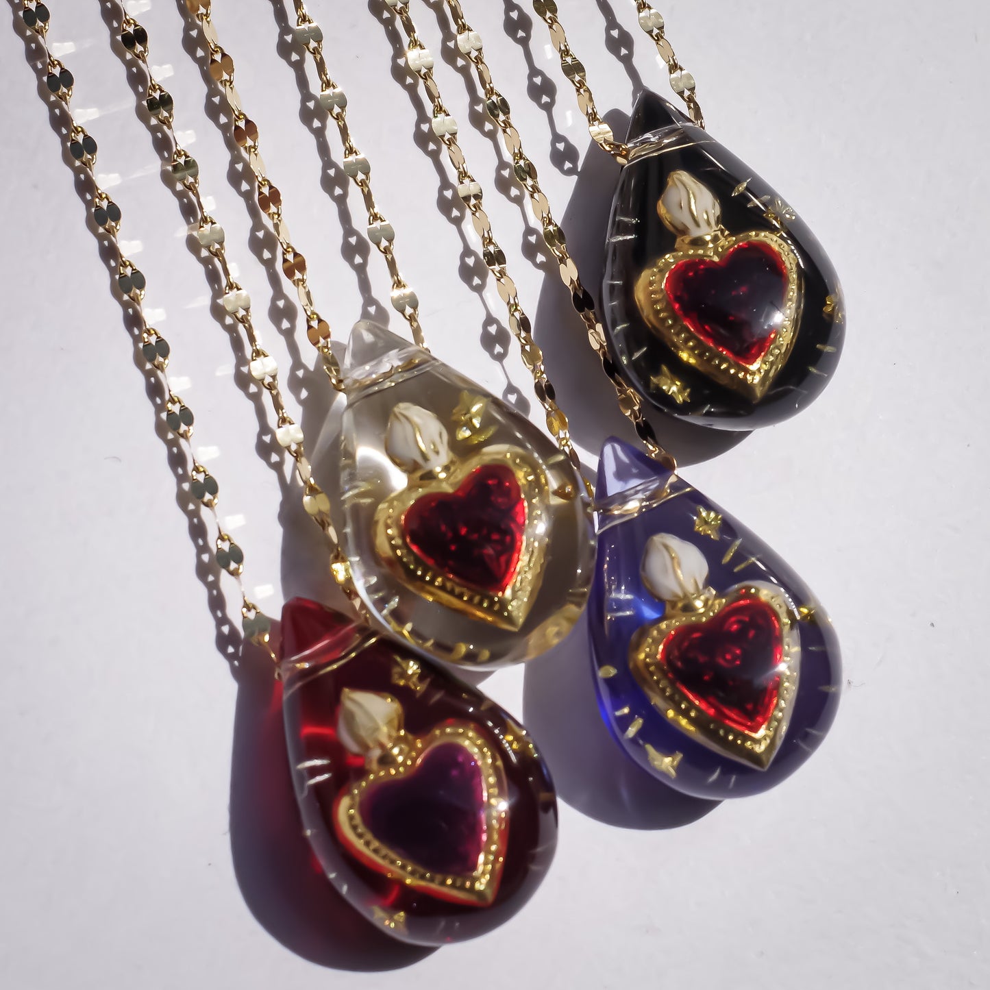 LOVE NECKLACE / DROP / PURPLE