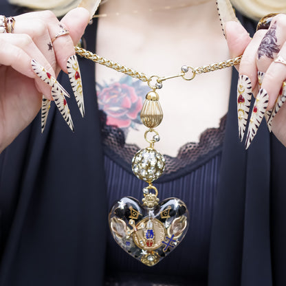LOVE NECKLACE / MASONIC / BLACK