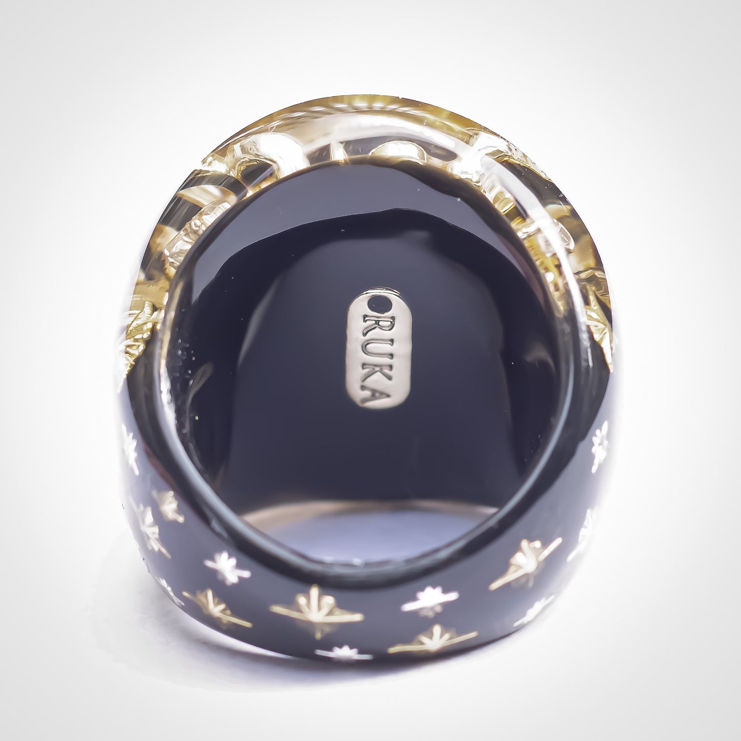 EYE RING / BLACK GOLD / #14