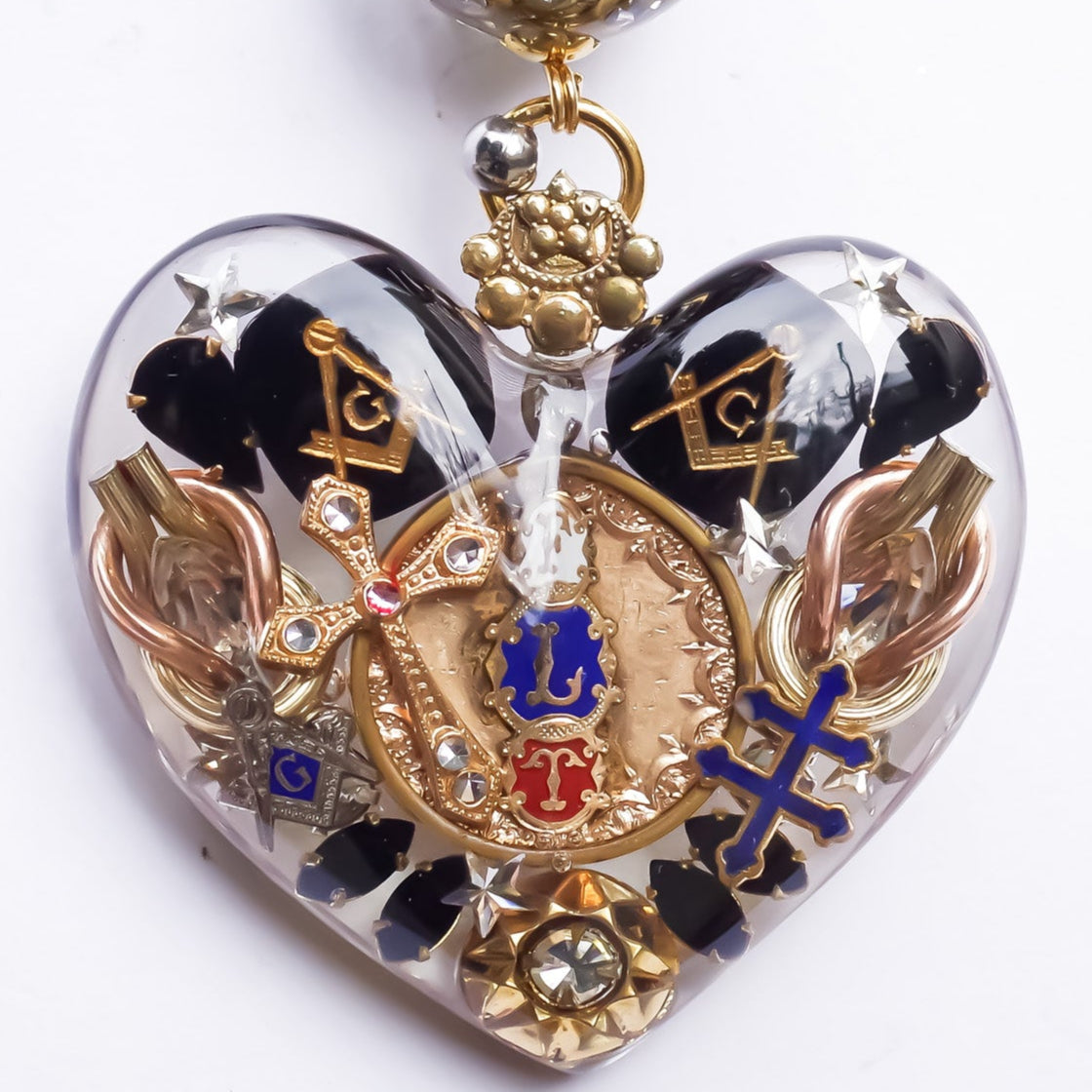 LOVE NECKLACE / MASONIC / BLACK