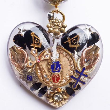 LOVE NECKLACE / MASONIC / BLACK