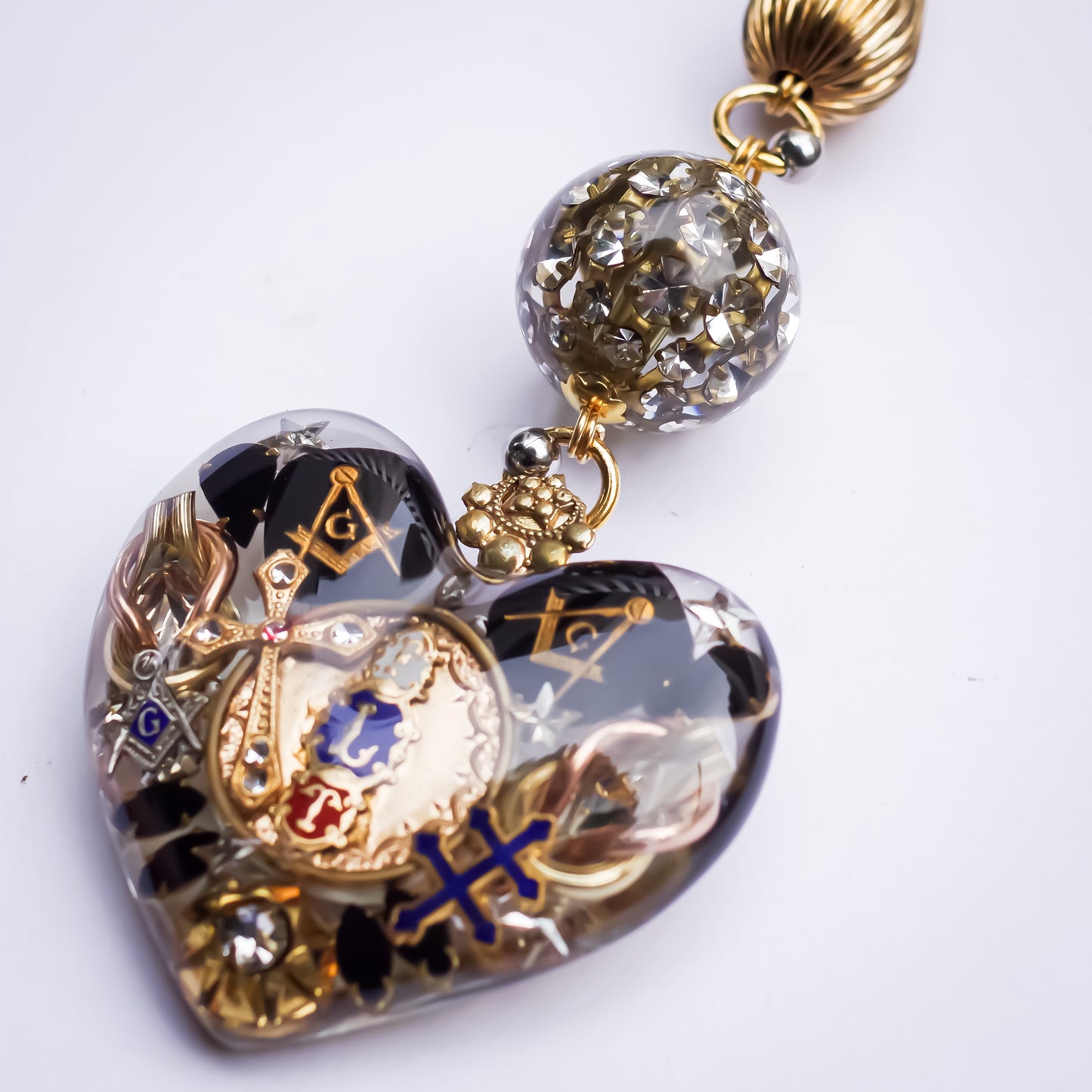 LOVE NECKLACE / MASONIC / BLACK