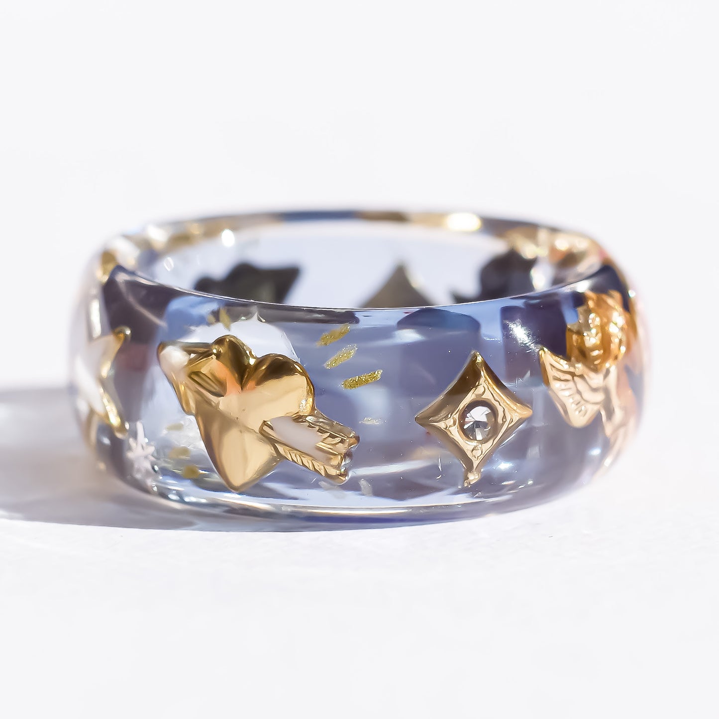 ANGEL RING / HEART ARROW MOON STAR / BLUE / #13