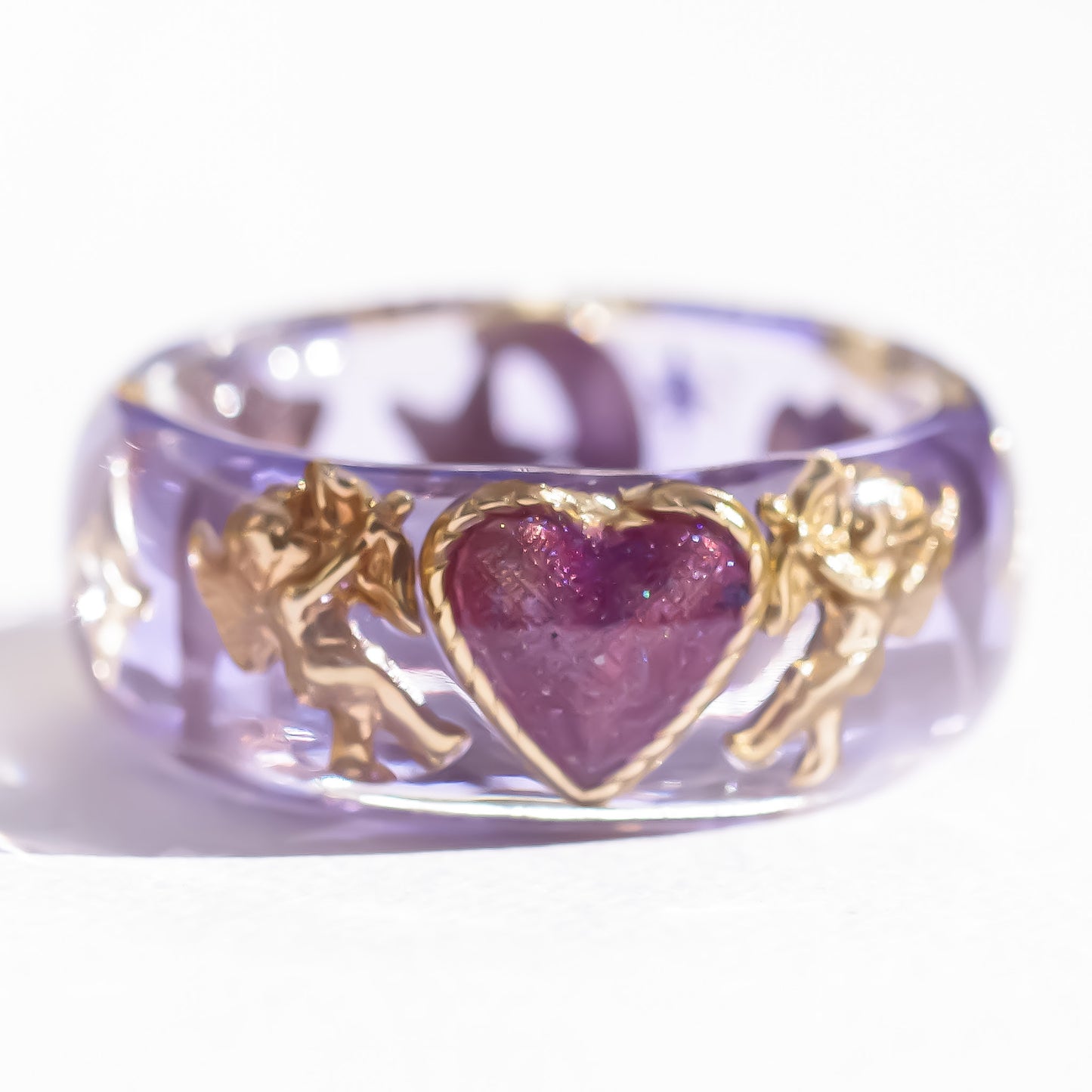 ANGEL RING / HEART ARROW MOON STAR / PURPLE / #17