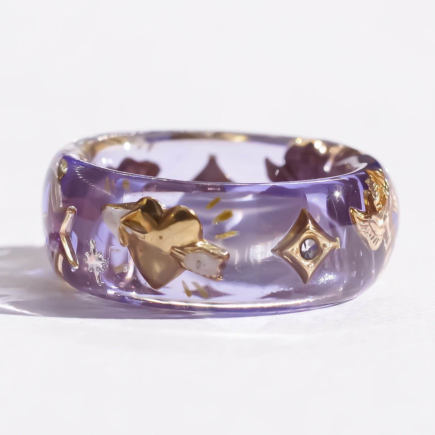 ANGEL RING / HEART ARROW MOON STAR / PURPLE / #17